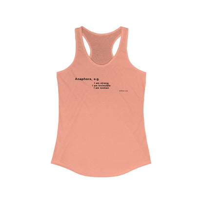 Word Play - Anaphora "I am" Women's Tank