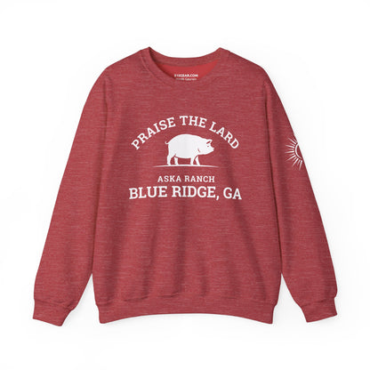 Blue Ridge Praise the Lard, Aska Ranch - Heavy Blend™ Crewneck Sweatshirt