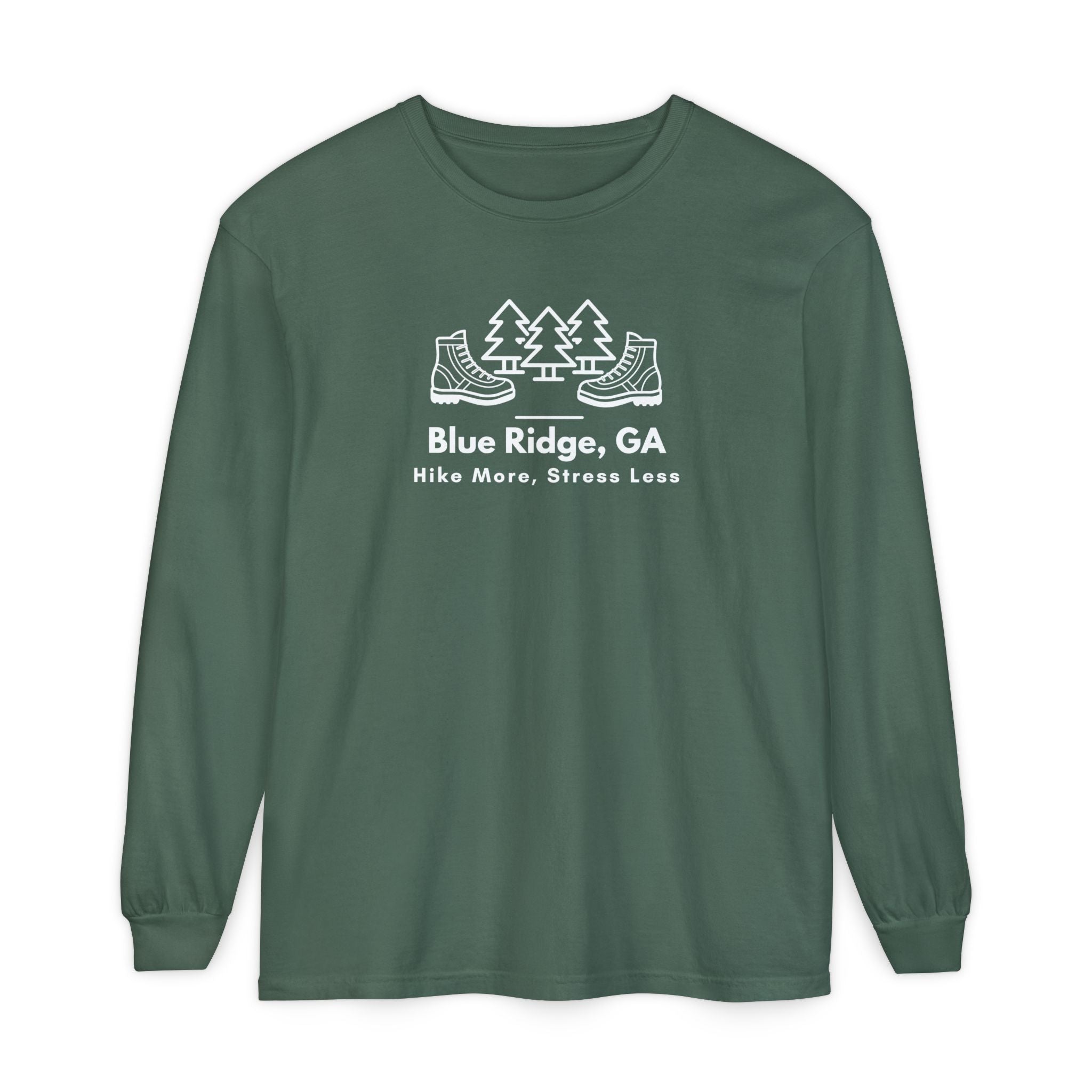 Blue Ridge - Hike More Stress Less - Long Sleeve T-Shirt
