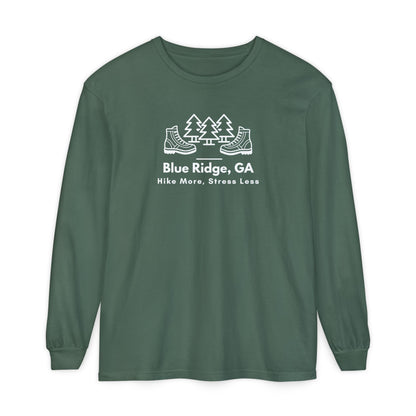 Blue Ridge - Hike More Stress Less - Long Sleeve T-Shirt
