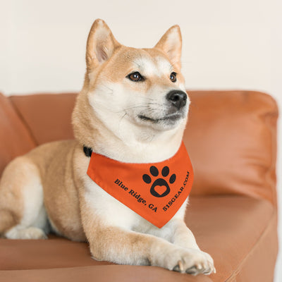 Dog Bandana, by 515 Gear.com | Blue Ridge, GA |  Orange Bling for your favorite pup!