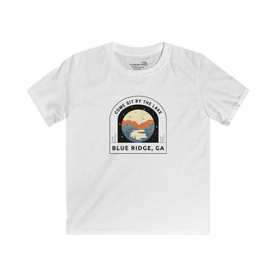 Kid’s T-Shirt, Come sit by the lake Design by 515Gear.com | Blue Ridge, GA | Boating, Fishing and Swimming!