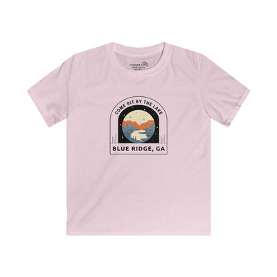 Kid’s T-Shirt, Come sit by the lake Design by 515Gear.com | Blue Ridge, GA | Boating, Fishing and Swimming!
