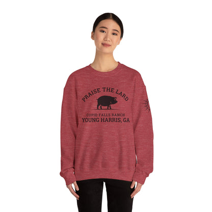 Young Harris, Praise the Lard, Cupid Falls Ranch - Heavy Blend™ Crewneck Sweatshirt