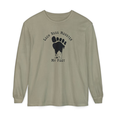 Loch Ness Monster My Foot - Bigfoot Long Sleeve T-Shirt