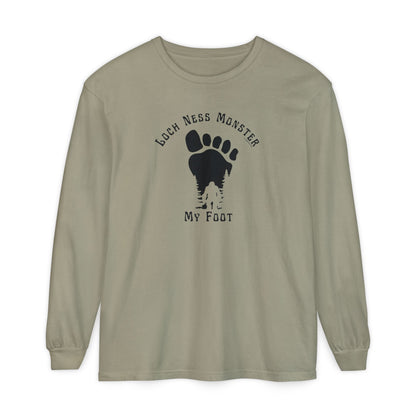 Loch Ness Monster My Foot - Bigfoot Long Sleeve T-Shirt