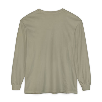 Beige long-sleeve shirt on a white background
