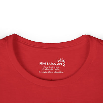 Red shirt with 515Gear.com logo and text on a white background