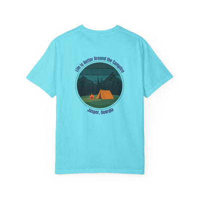 Unisex Adult T-shirt, Life is better around the campfire, by 515Gear.com | Jasper, GA | North GA Beckons!