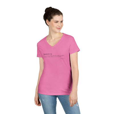 Word Play: Enjambment - Women’s V-Neck Tee
