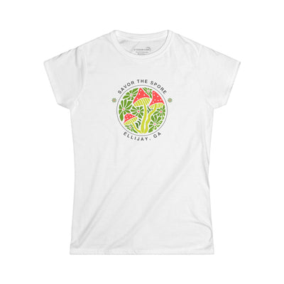 Women’s Softstyle "Savor the Spore" Ellijay Mushroom Tee