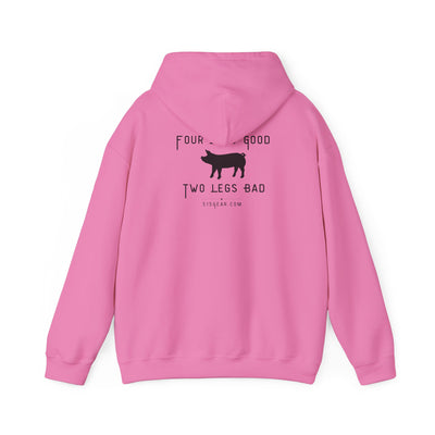 unisex adult hoodie, satirical reference for “Orwellian” lovers | 515Gear.com | anyone love Animal Farm?