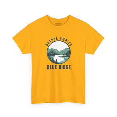 Unisex Adult T-shirt, Nature Awaits, by 515Gear.com | Blue Ridge, GA | North GA Beckons!