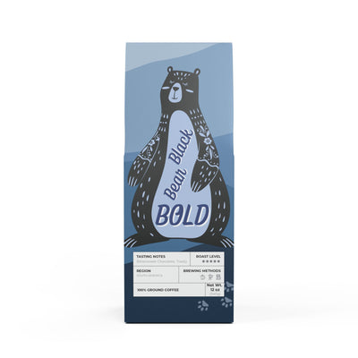 12 oz. Dark Roast Coffee, whole bean or ground, wake up happy! | by 515Gear.com | Bold Flavor, Dark French Roast