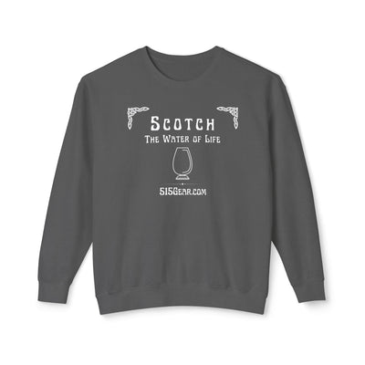 Sweatshirt, The Water of Life Design | 515Gear.com | Give me a Scotch, I'm Starving!