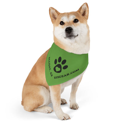 Dog Bandana, by 515 Gear.com | Ellijay, GA |  Green Bling for your favorite pup!