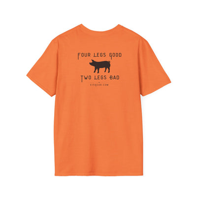 unisex adult t-shirt, satirical reference for “Orwellian” lovers | 515Gear.com | anyone love Animal Farm?