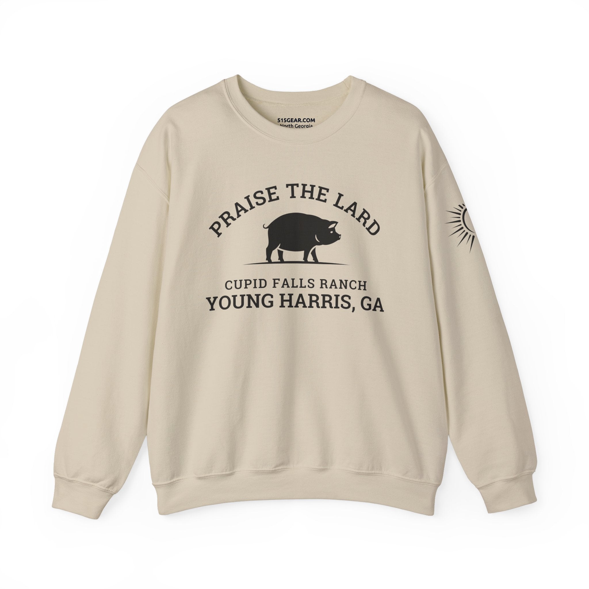 Young Harris, Praise the Lard, Cupid Falls Ranch - Heavy Blend™ Crewneck Sweatshirt