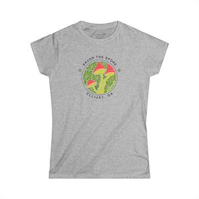 Women’s Softstyle "Savor the Spore" Ellijay Mushroom Tee
