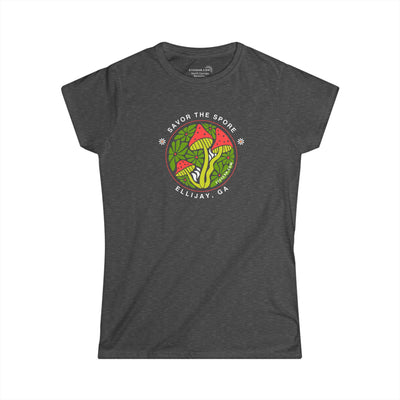 Women’s Softstyle "Savor the Spore" Ellijay Mushroom Tee