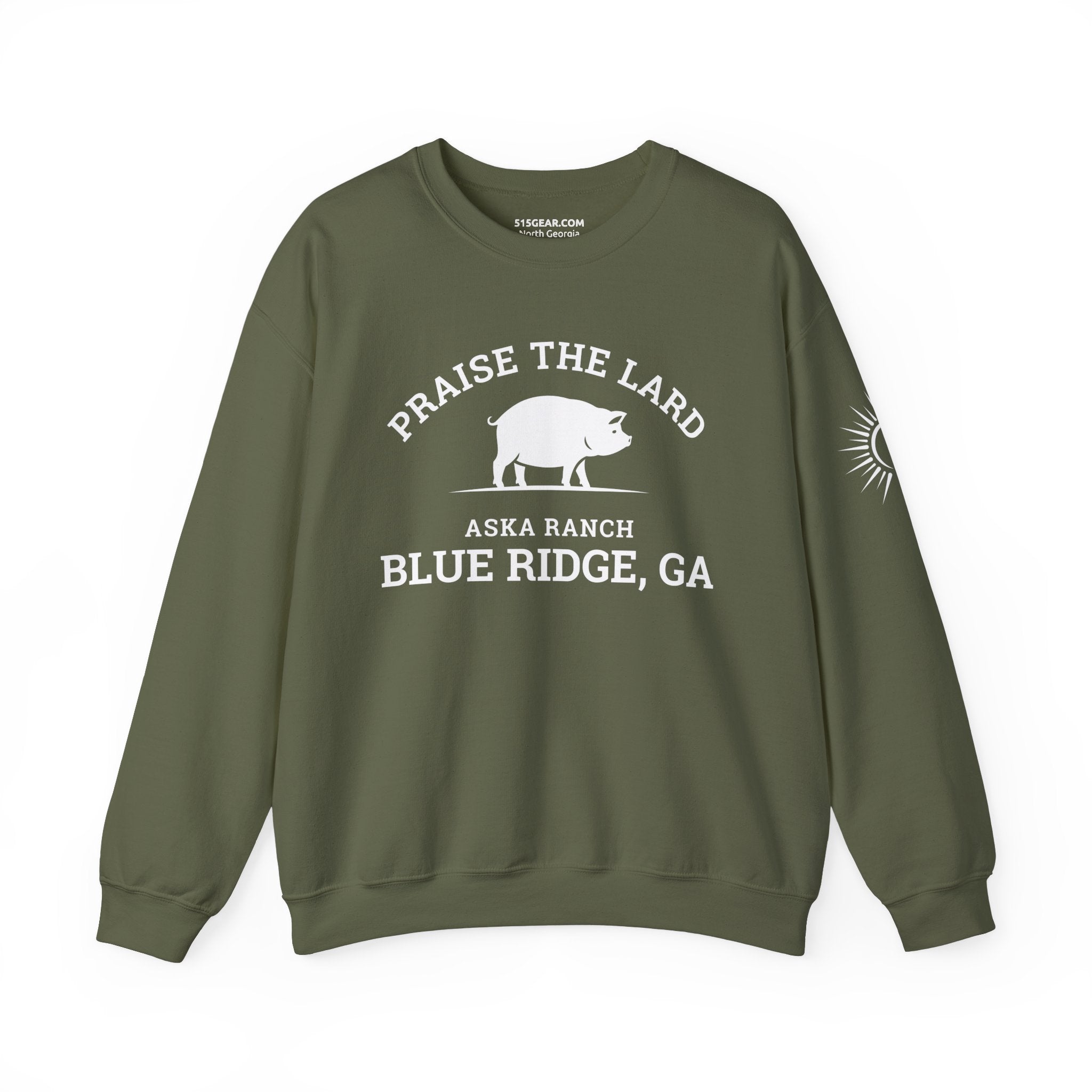 Blue Ridge Praise the Lard, Aska Ranch - Heavy Blend™ Crewneck Sweatshirt