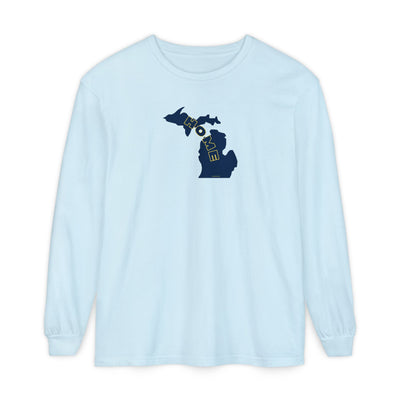 Home in Michigan Long Sleeve Comfort Colors T-Shirt