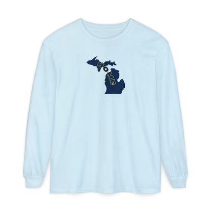 Home in Michigan Long Sleeve Comfort Colors T-Shirt