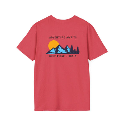 Adult T-shirt, Adventure Awaits Graphic, by 515Gear.com | Blue Ridge, GA | 30513