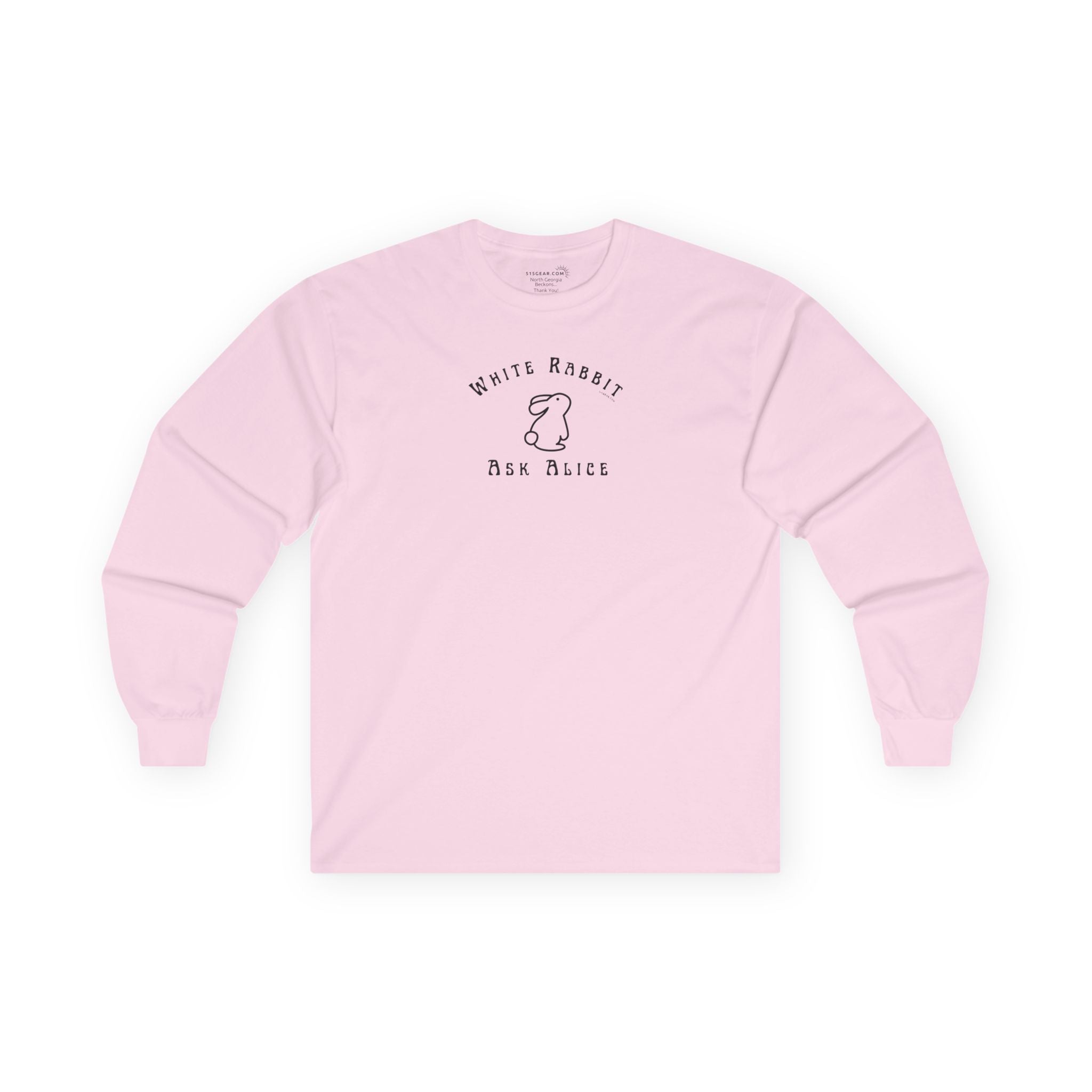 Dreamy White Rabbit - Ask Alice - Long Sleeve Tee