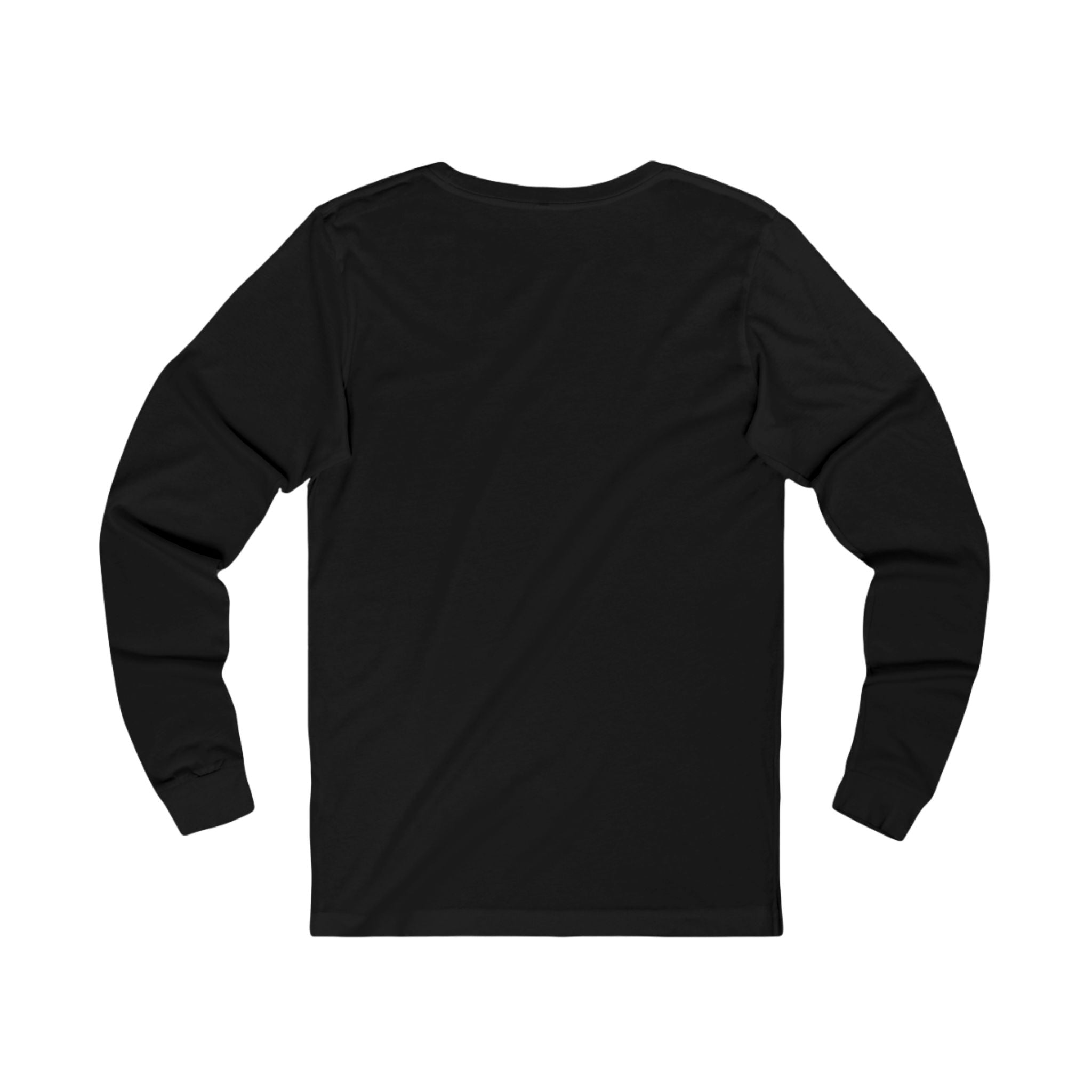 black back side unisex long sleeve t-shirt 