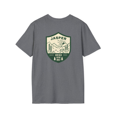 Adult T-shirt, Jasper horizon graphic by 515Gear.com | Jasper, GA | Established 1857!