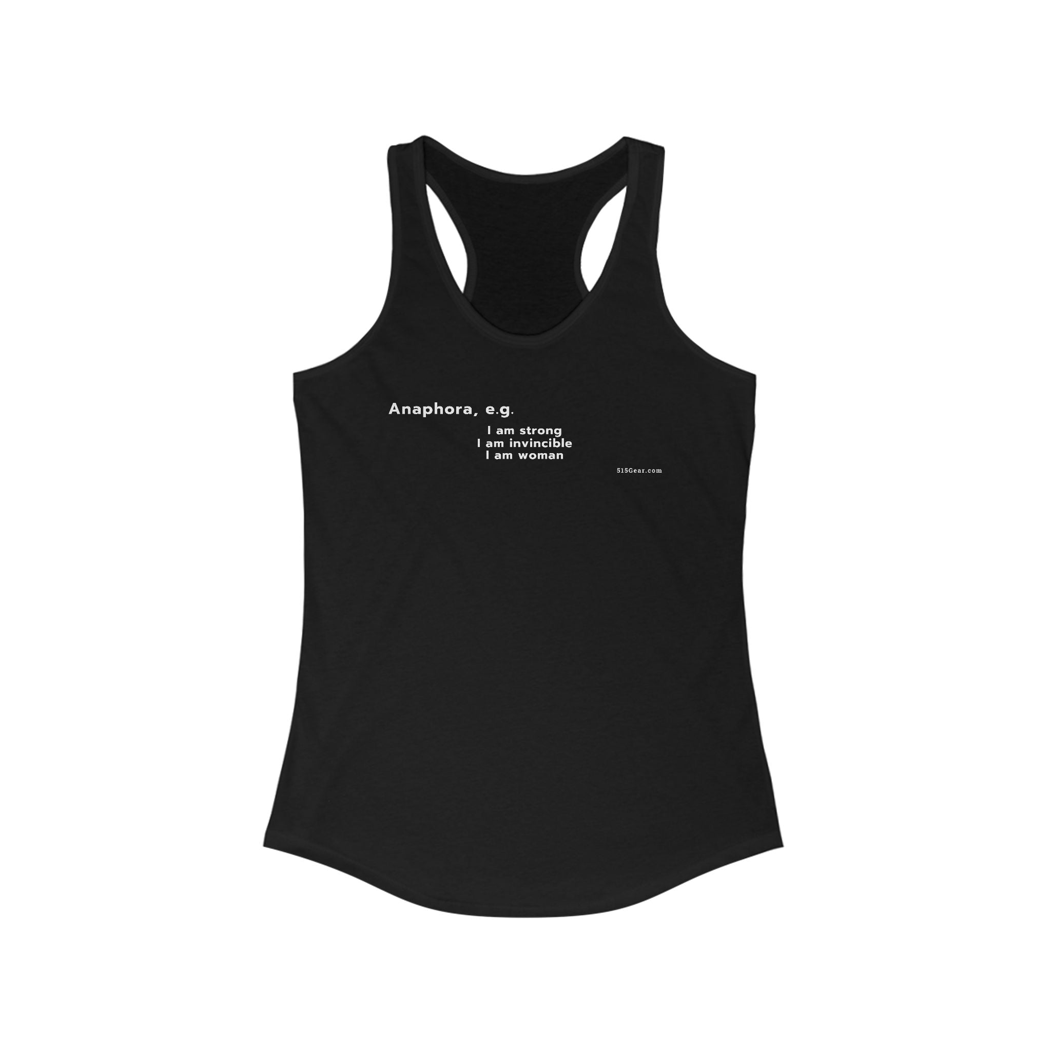 Word Play - Anaphora "I am" Women's Tank