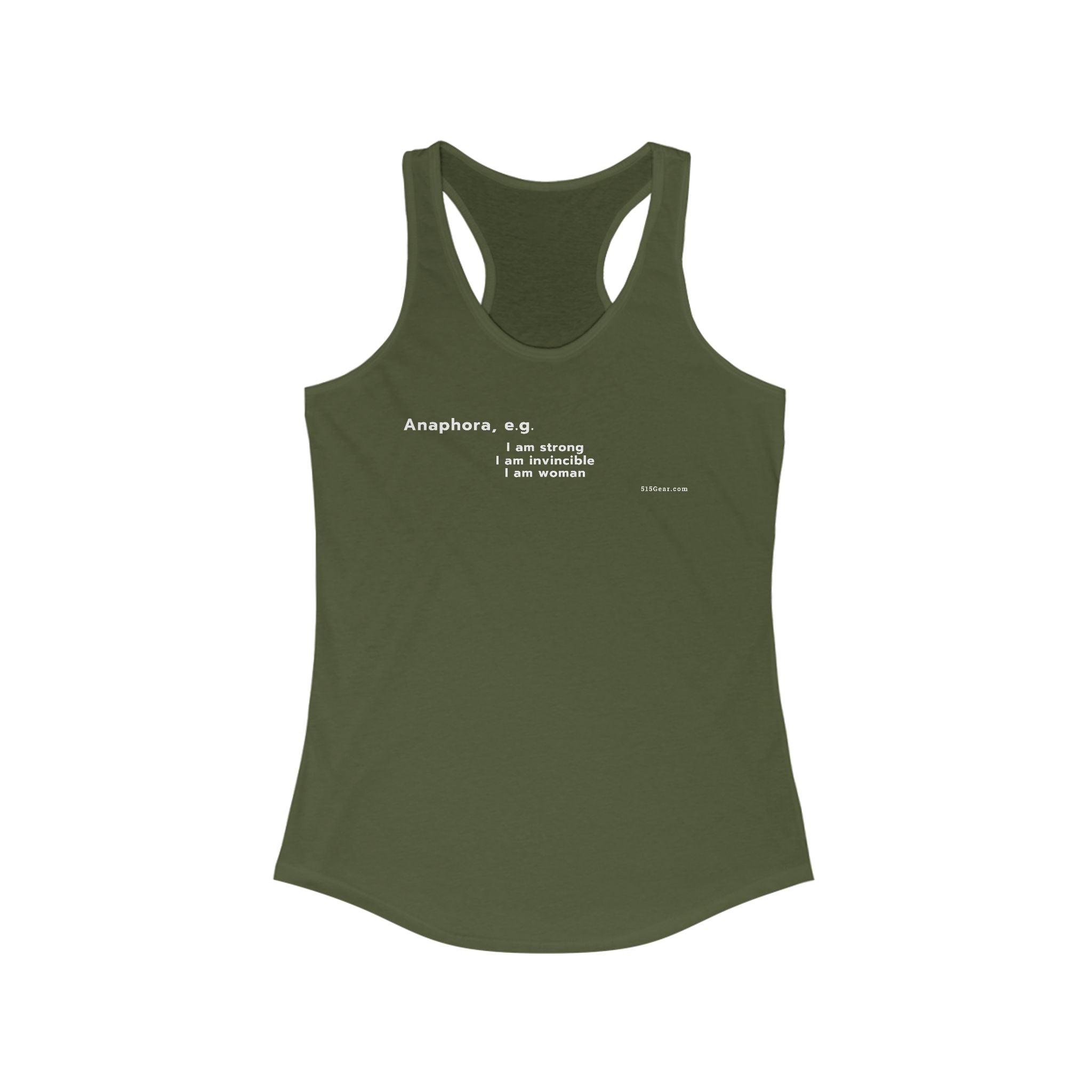 Word Play - Anaphora "I am" Women's Tank