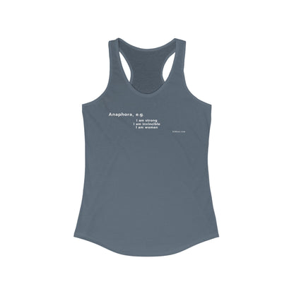 Word Play - Anaphora "I am" Women's Tank