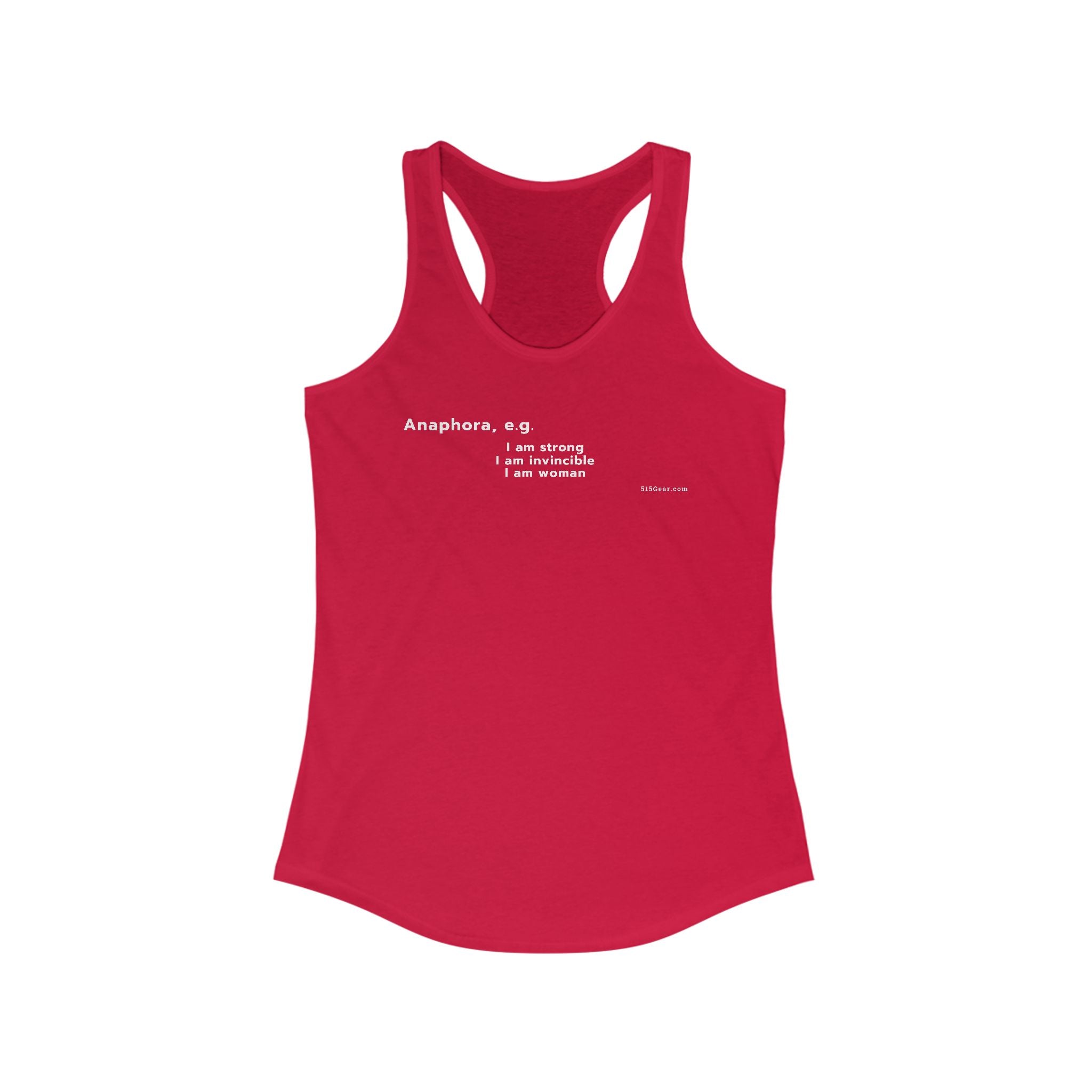 Word Play - Anaphora "I am" Women's Tank