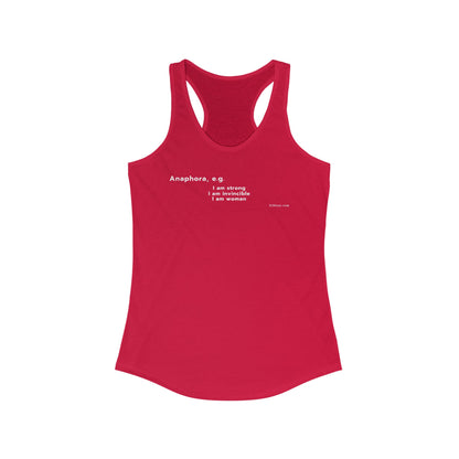 Word Play - Anaphora "I am" Women's Tank