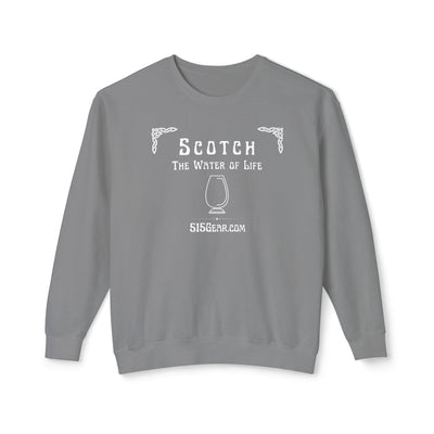 Sweatshirt, The Water of Life Design | 515Gear.com | Give me a Scotch, I'm Starving!