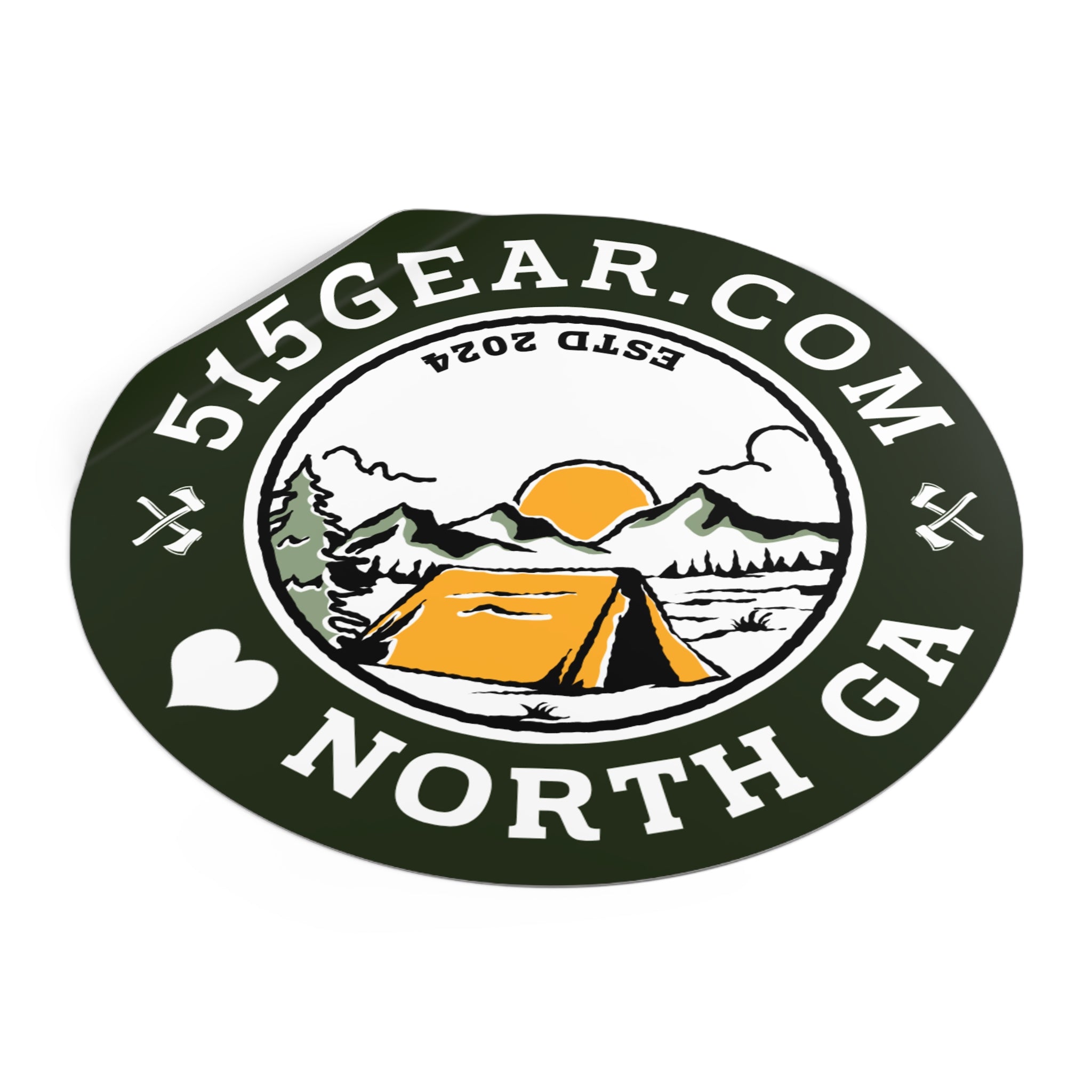515Gear Camping Sticker, official logo | by 515Gear.com | Love North Georgia!