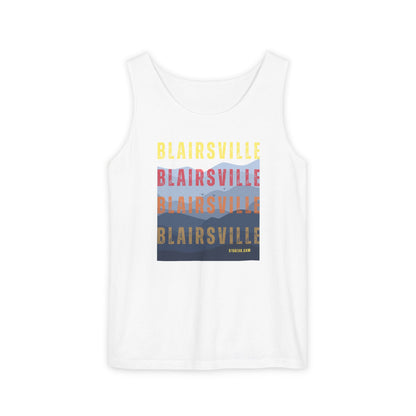 unisex tank-top, mountains graphic, by 515 Gear | Blairsville GA | cotton tank perfect for casual hikes and workouts