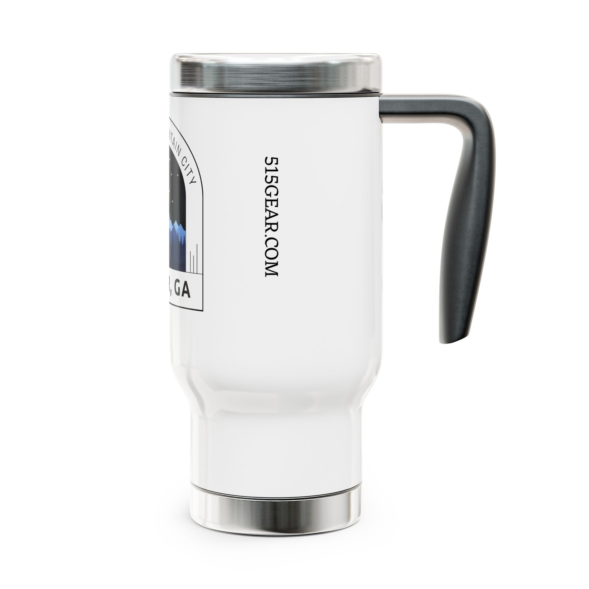 Jasper- Stainless Steel Travel Mug with Handle, 14oz