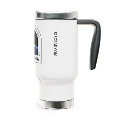 Jasper- Stainless Steel Travel Mug with Handle, 14oz