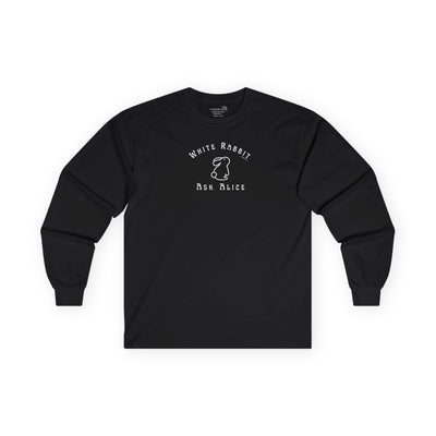 Dreamy White Rabbit - Ask Alice - Long Sleeve Tee