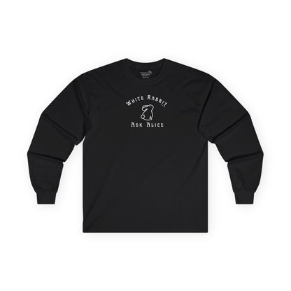 Dreamy White Rabbit - Ask Alice - Long Sleeve Tee