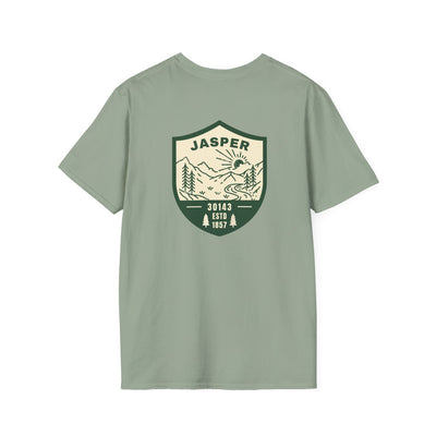 Adult T-shirt, Jasper horizon graphic by 515Gear.com | Jasper, GA | Established 1857!
