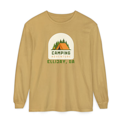 Unisex Adult Long Sleeve T-shirt, Camping Adventure Design, by 515Gear.com | Ellijay, GA |  Camping Hair, Don't Care!