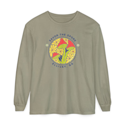 Savor the Spore – Ellijay, GA Unisex Long-Sleeve Tee