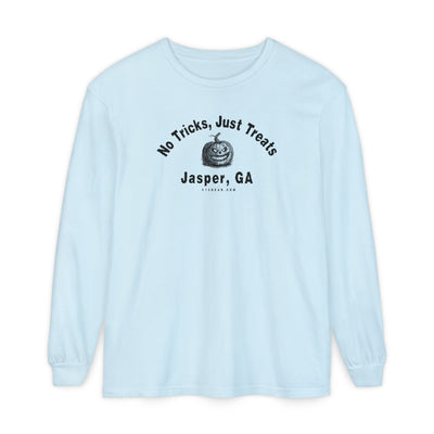 "No Tricks, Just Treats" Jasper, GA Halloween Long Sleeve T-Shirt