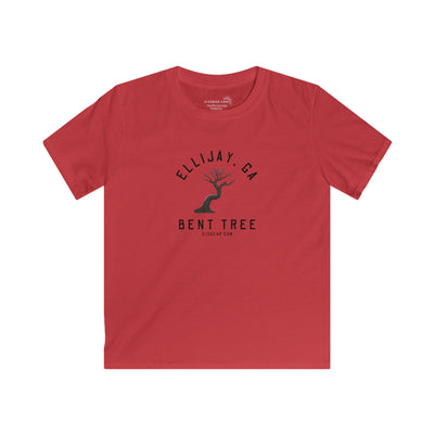 Kid’s T-Shirt, Bent Tree design by515Gear.com | Hiawassee, GA | Don't leave the trail!
