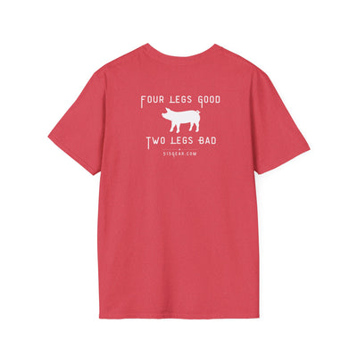 unisex adult t-shirt, satirical reference for “Orwellian” lovers | 515Gear.com | anyone love Animal Farm?