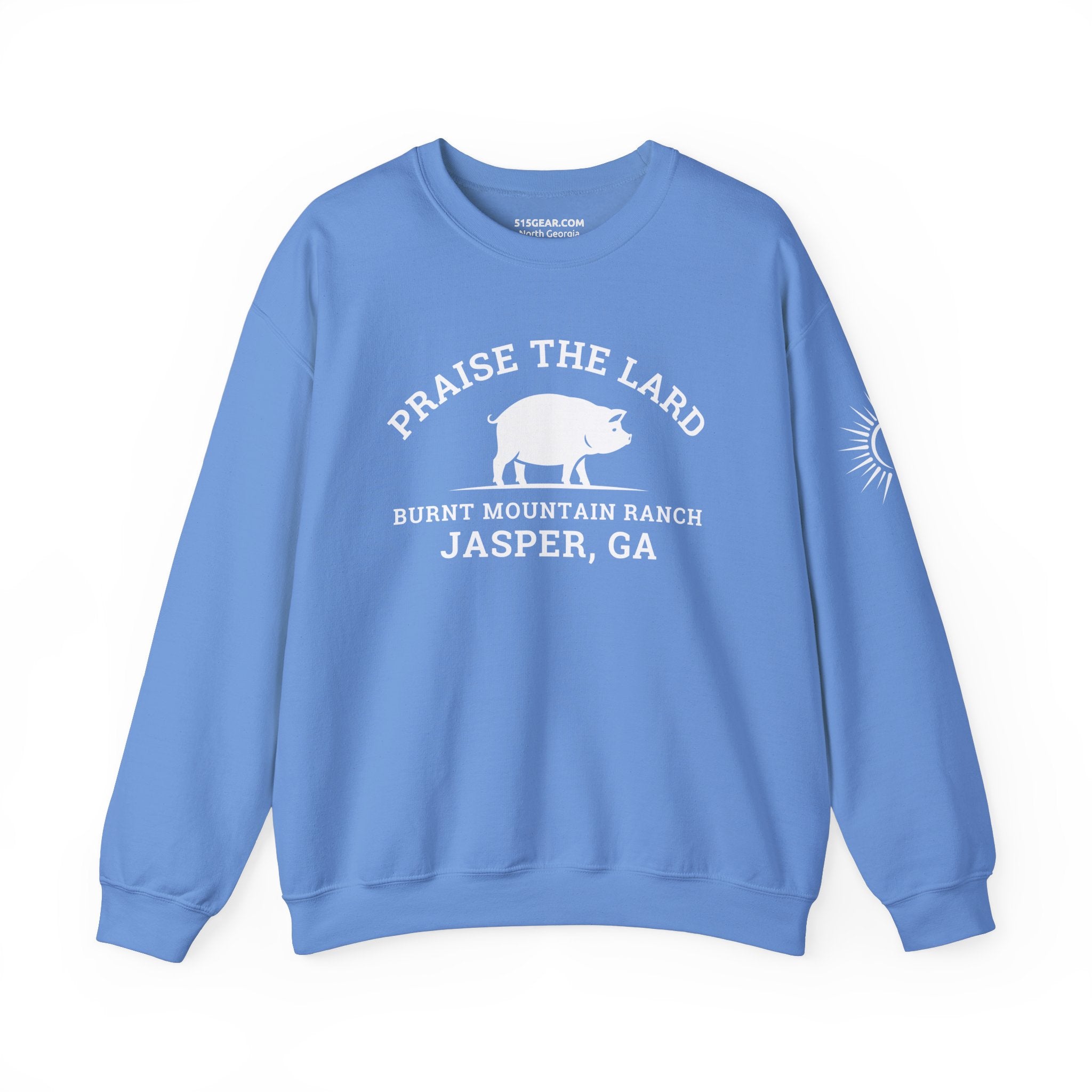 Jasper, Praise the Lard, Burnt Mountain Ranch - Heavy Blend™ Crewneck Sweatshirt